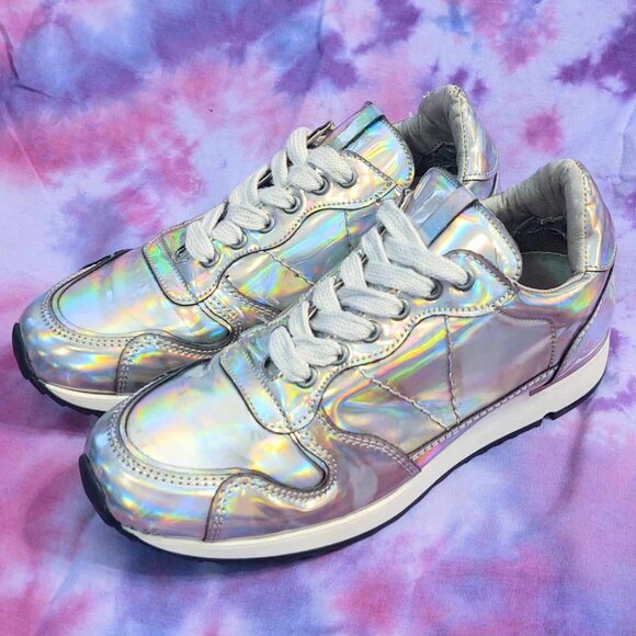 Steve Madden Holographic Sneakers: 7 - Picture 4 of 15